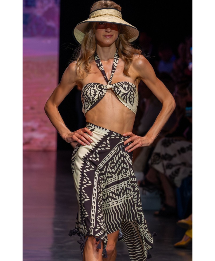 BANDEAU TOP BEAUTIFUL TREE PRINT