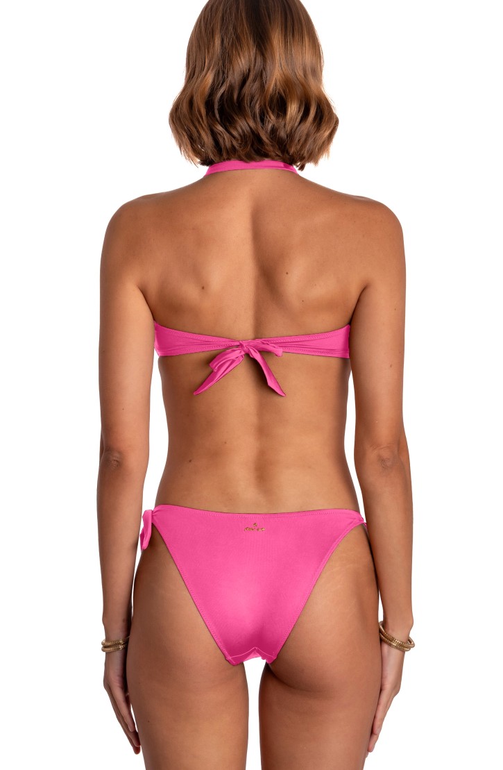 Bikini Fascia Imbottita Con Accessorio Tinta Unita