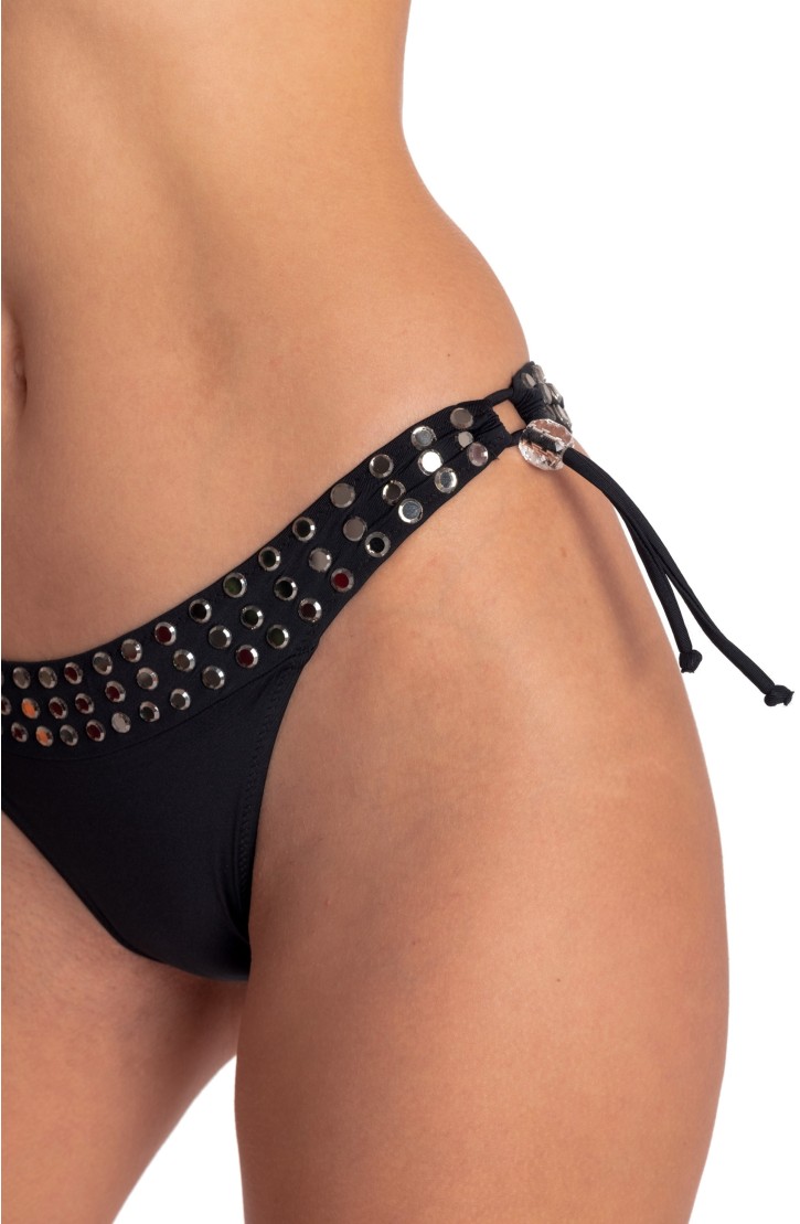 PADDED TRIANGLE BIKINI WITH MIRROR CRYSTALS