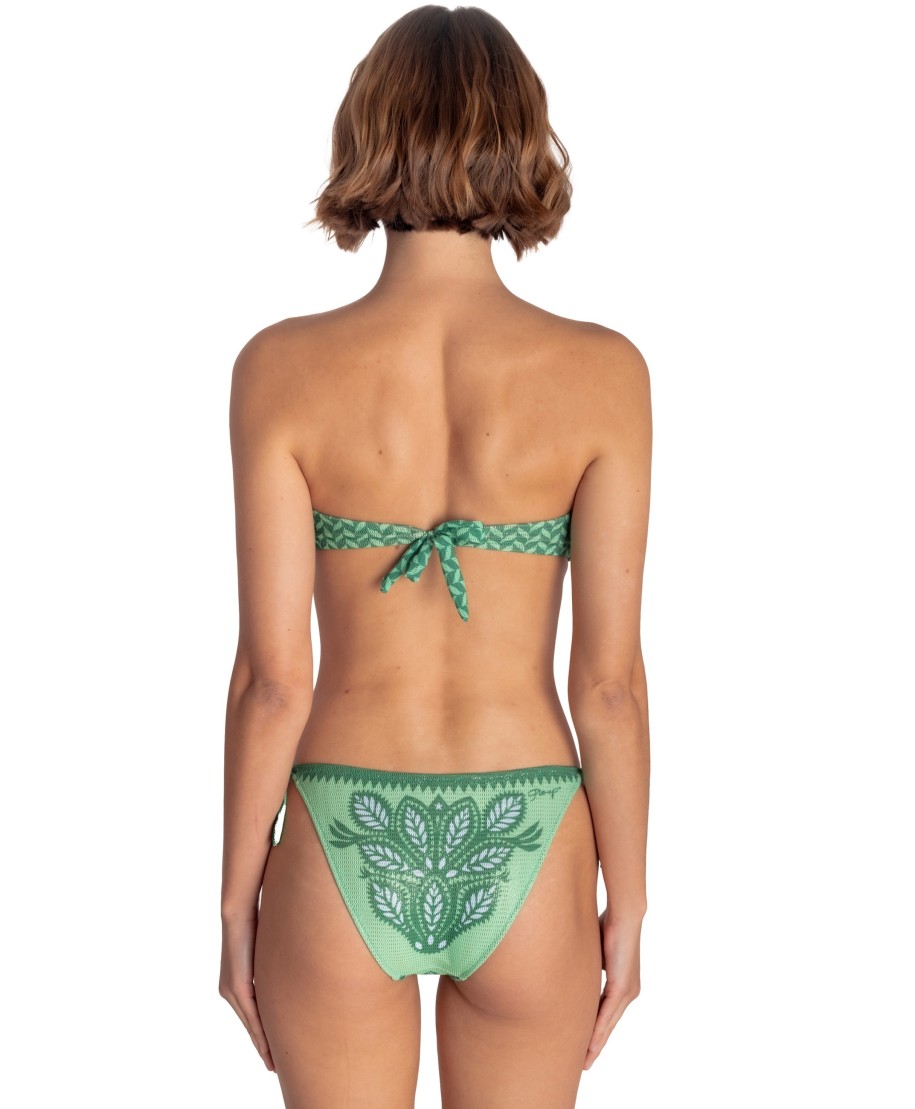 Bikini Fascia Imbottita Con Perle Stampa Beautiful Tree
