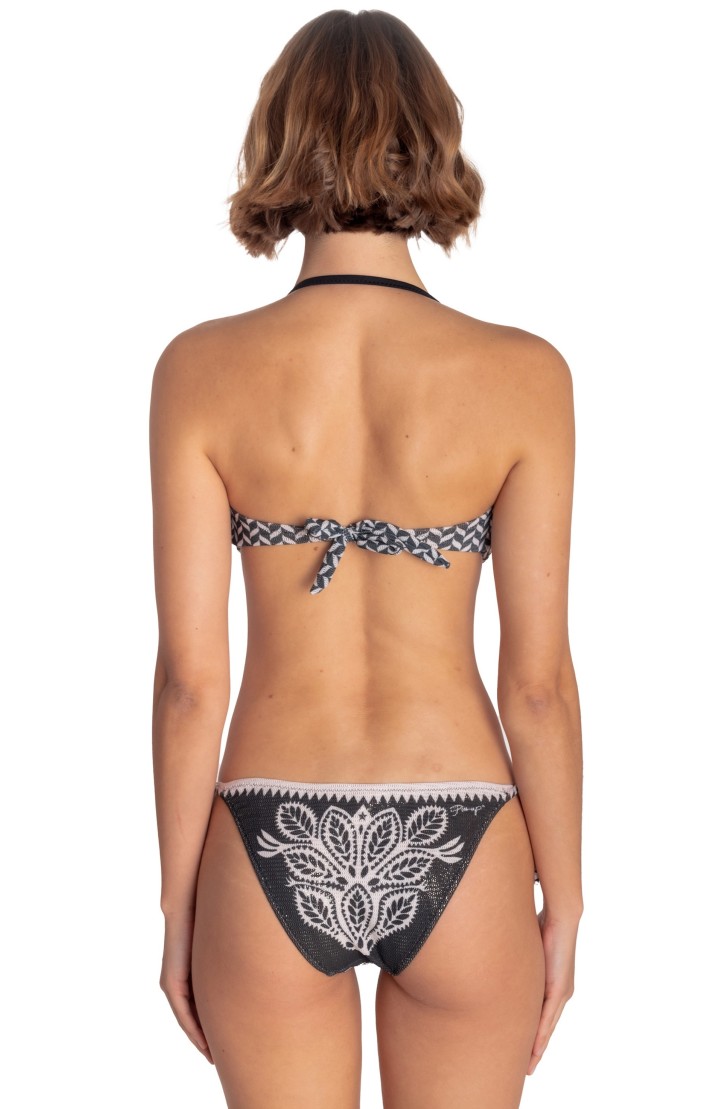 Bikini Fascia Imbottita Con Perle Stampa Beautiful Tree