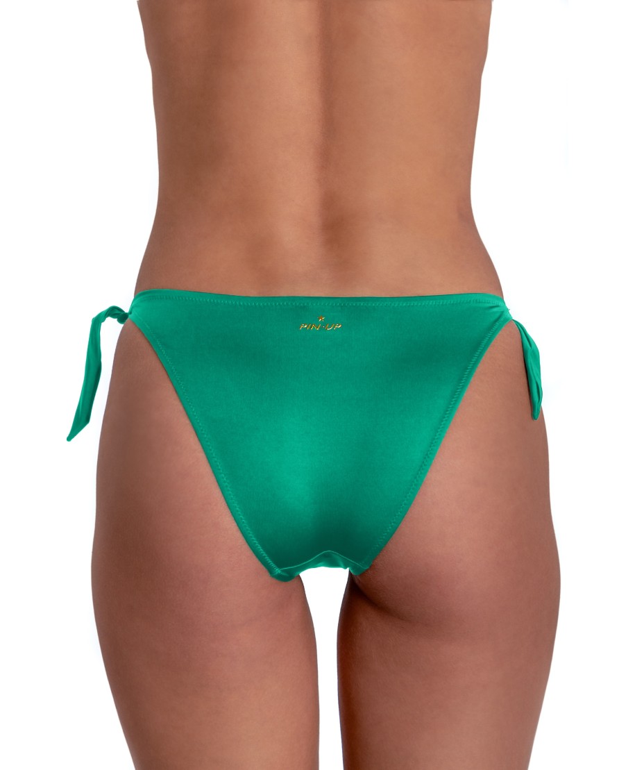 Bikini Triangolo Imbottito Con Lavorazione Laser E Ricamo Perline