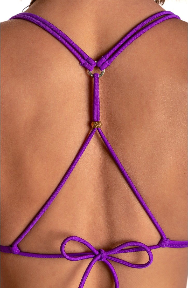 BIKINI TRIANGOLO IMBOTTITO LAMÈ STAMPA SPIGHETTA