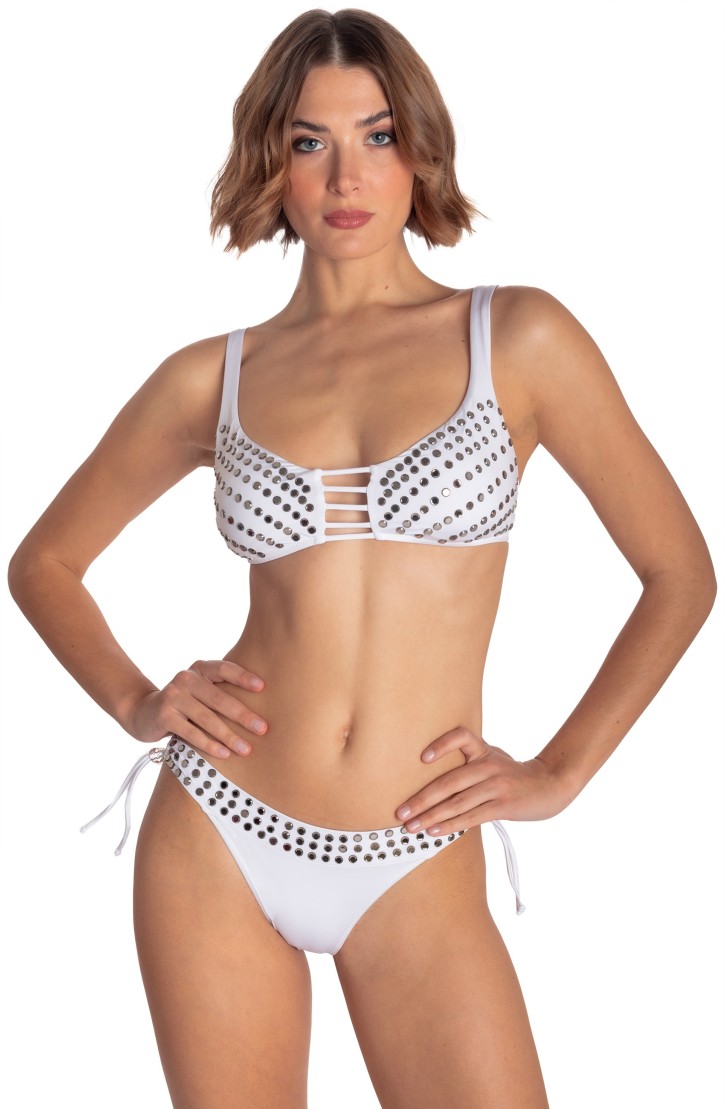 BIKINI BRASSIERE WITH MIRROR CRYSTALS