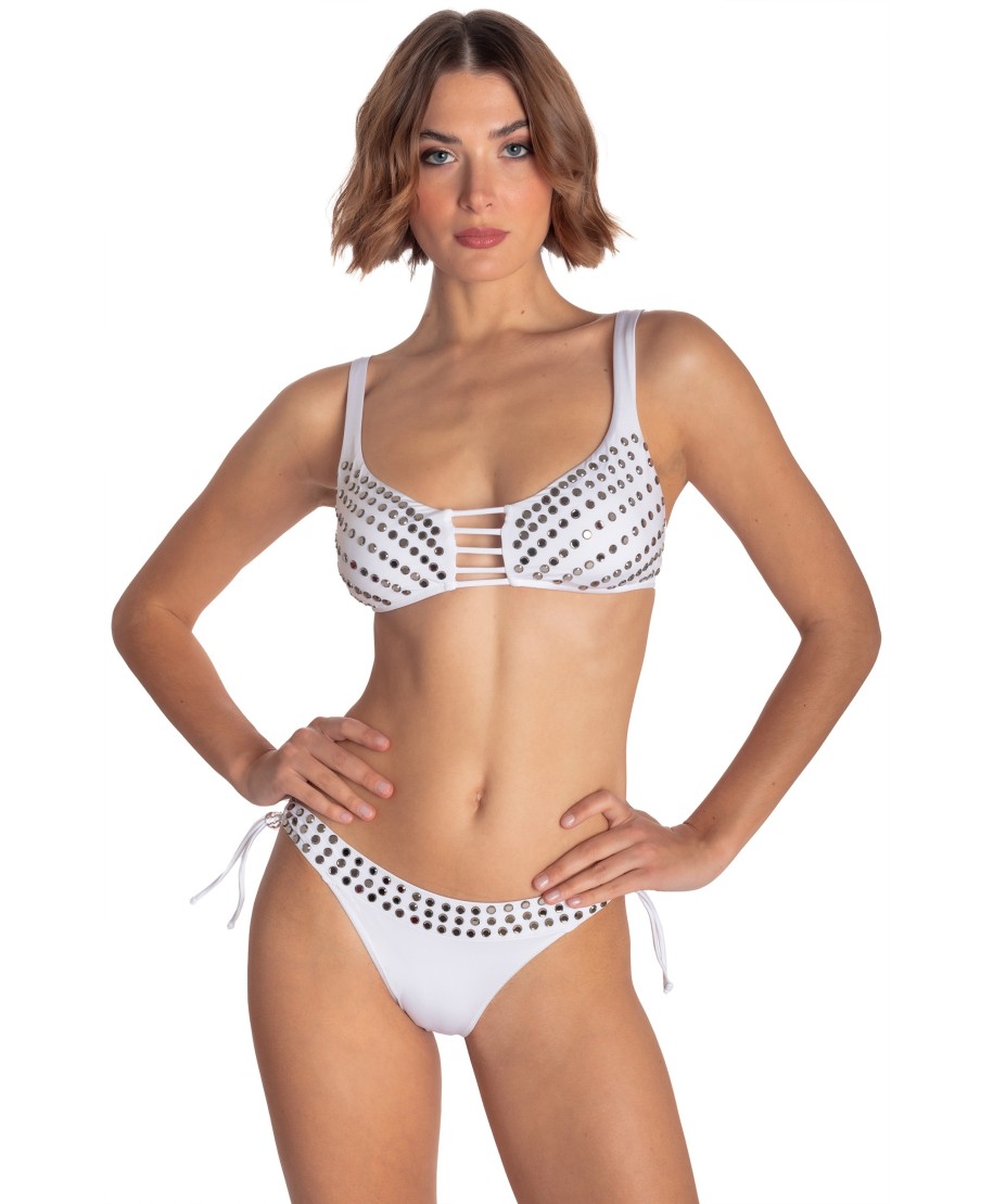 BIKINI BRASSIERE CON CRISTALLI SPECCHIETTI