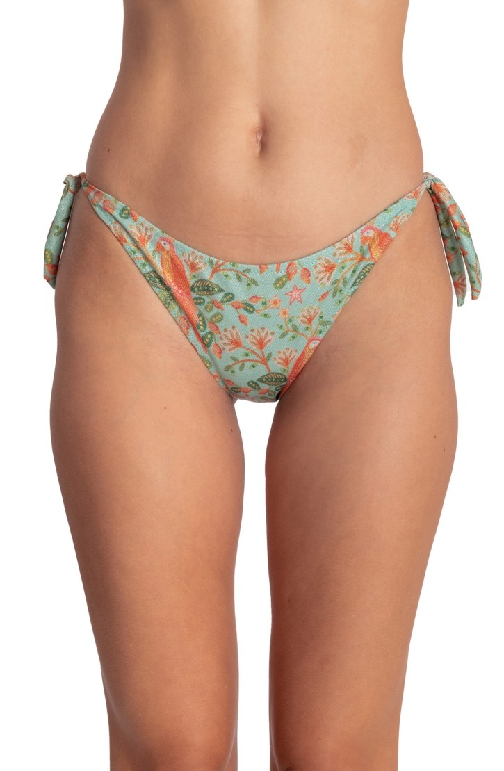 BOW SLIP FLOWER BIRD PRINT