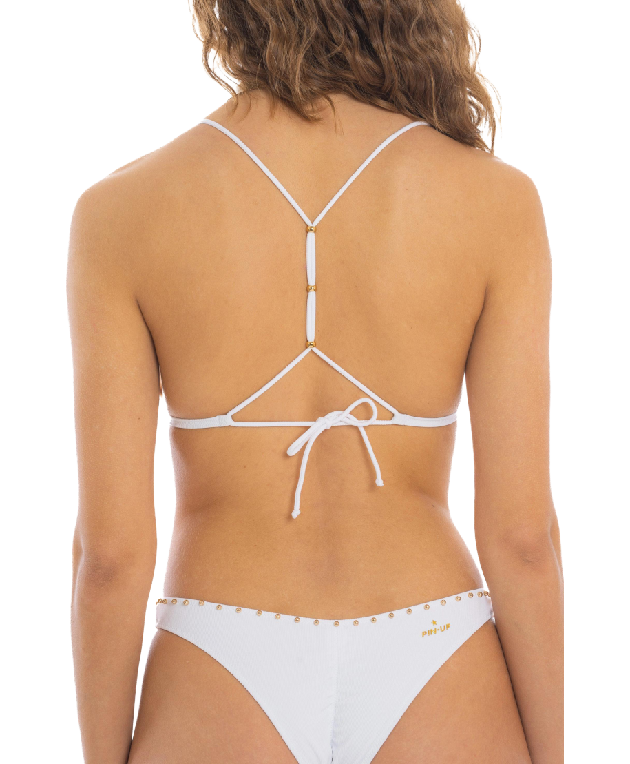 Bikini Triangle Studs Ribbed
